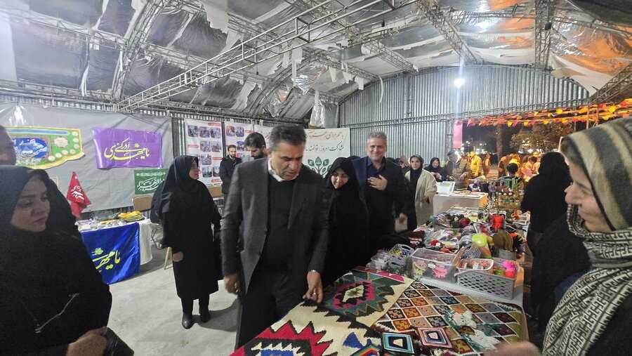 افتتاح نمایشگاه دستاوردهای گروه‌های هدف بهزیستی در محله امام‌زاده عباس ساری با حضور رئیس کمیسیون اجتماعی مجلس